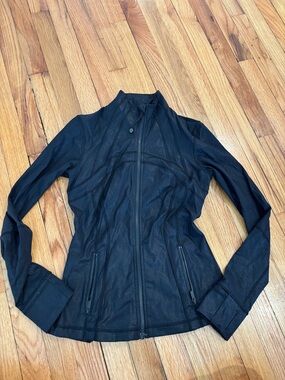 Lululemon Define Jacket SIZE 6 BLACK SHINY
